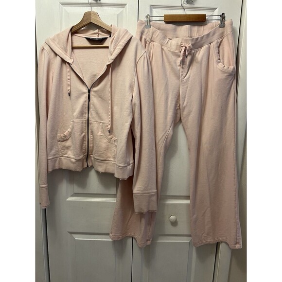 Sold Norma Kamali Track Suit Baby Pink Women’s Size XL revolve - Picture 3 of 13